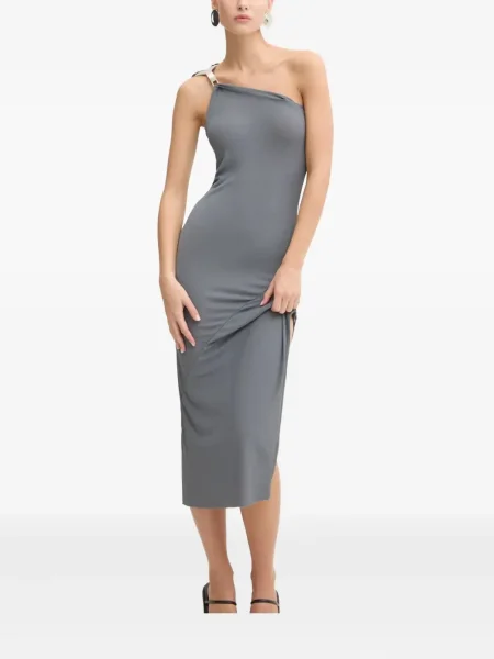 Rochie midi Rick Owens Lilies până la genunchi de costum gri