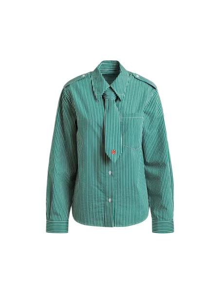 Koszula Essentiel Antwerp casual zielona