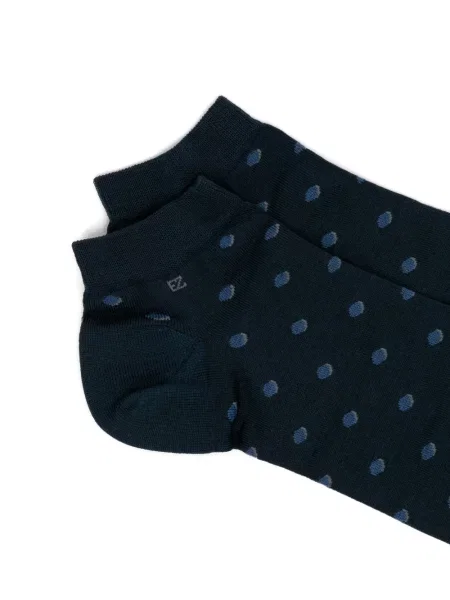 Șosete Zegna cu buline albastru