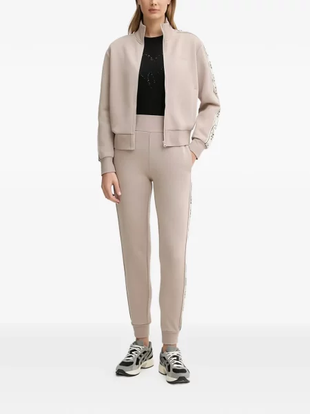 Pantaloni Guess cu dungi cu autograf