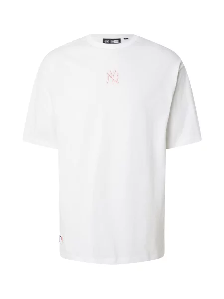 NEW ERA Tričko MLB NEYYAN starorůžová bílá
