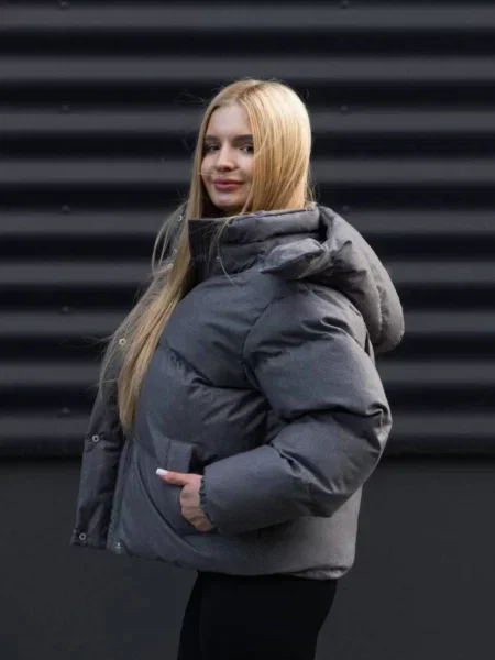 Пуховик Tian серый