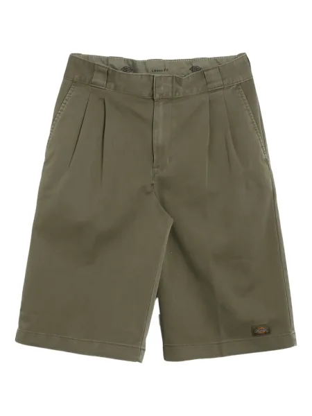 Pantaloni scurți Dickies plisate cu autograf verde