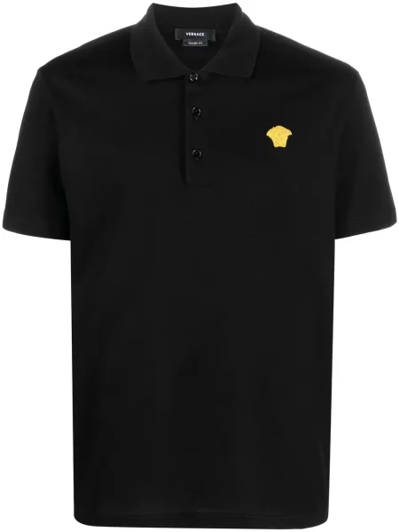 Polo Versace cu broderie negru