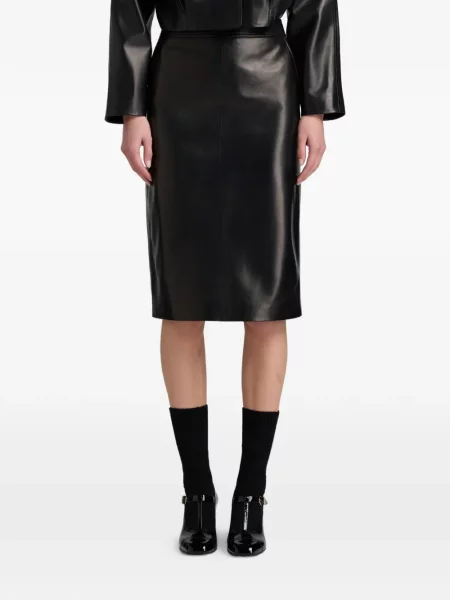 Fustă midi Bally până la genunchi negru