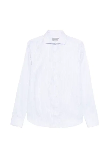 Cămașă Canali cu dungi albastru