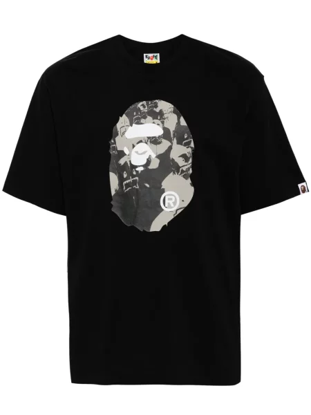 Tricou A Bathing Ape® cu imagine negru