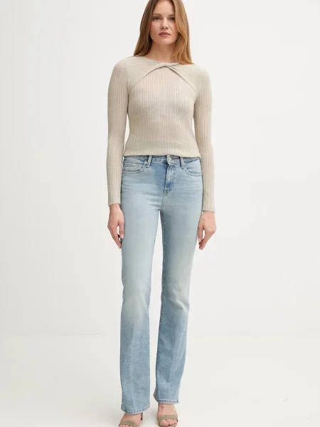 Hoss Intropia sweter wełniany lekki zielony