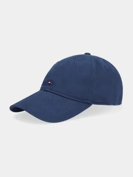 Шапка с козирка Tommy Hilfiger с изчистен дизайн тъмносиньо