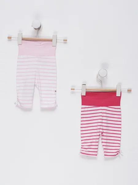 Дитячий Набір легінсів Steiff білий/рожевий білі