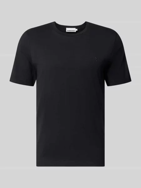 T-shirt o kroju regular fit z czystej bawełny model JAAMES' Armedangels czarna