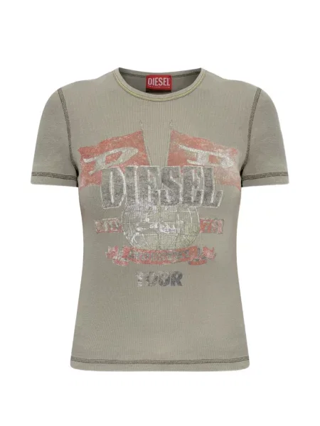 Tricou Diesel cu imagine verde