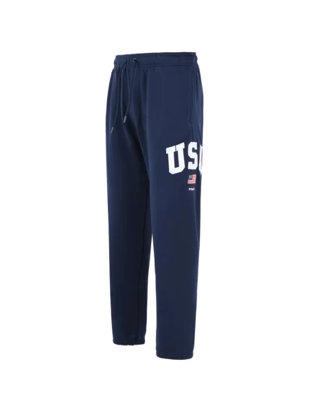 Fleece κορδόνι περίσφιξης φλις φούτερ Polo Ralph Lauren με αυτόγραφο λευκό