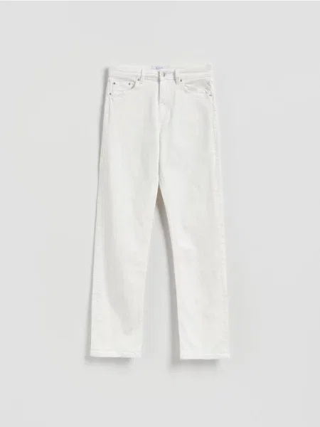 Reserved Blugi straight alb