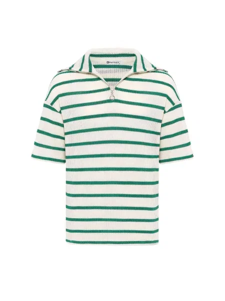 Dandalo Pulover Jesse verde / natural alb