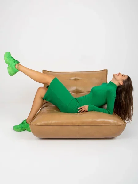 Rochie Fashionhunters de costum verde