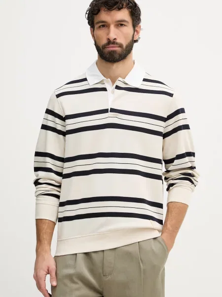 Tricou mânecă lungă Guess bej