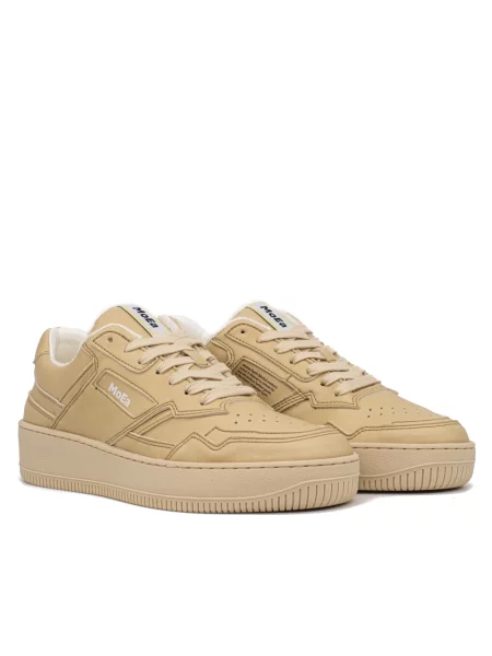 Lniane sneakersy Moea beżowe
