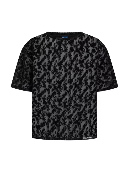 KARL LAGERFELD JEANS Tricou gri negru