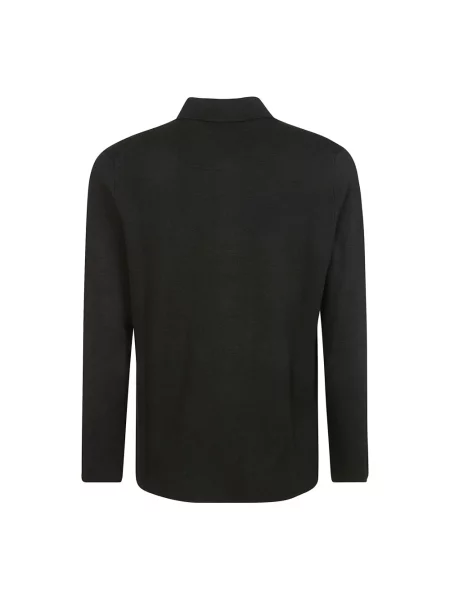 Sweter Filippo De Laurentiis z kaszmiru z kołnierzem czarny