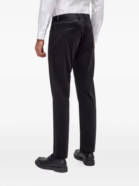 Pantaloni Sisley de catifea negru