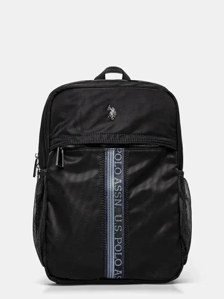 Раница U.S. Polo Assn. Paul голям с изчистен дизайн черно