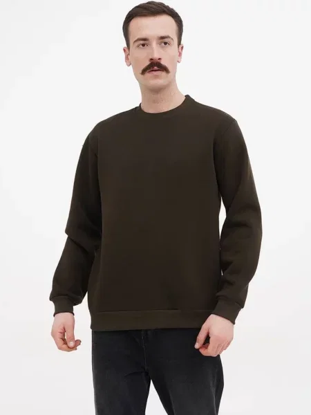 Світшот HiBrand бавовна/поліестер хакі