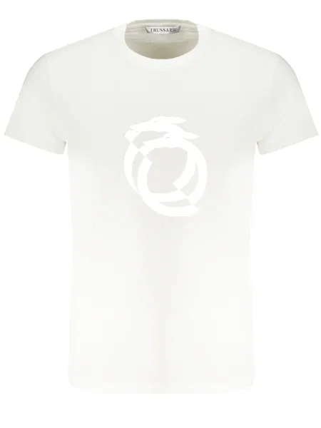 Tricou Trussardi scurt alb