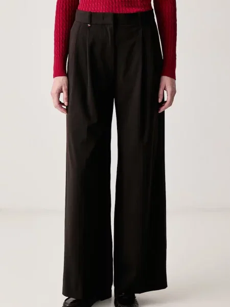 TOMMY HILFIGER Pantaloni cutați închis maro