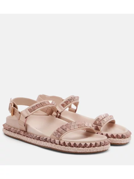 Sandale Christian Louboutin din piele roz
