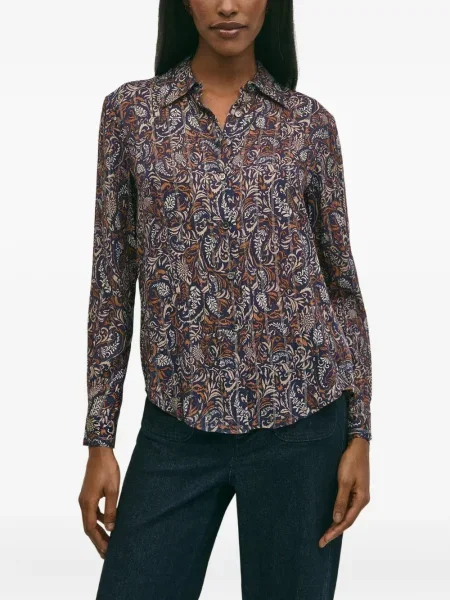 Bluză Brooks Brothers cu model paisley albastru