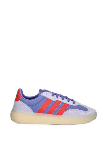 Pantaloni Adidas cu dungi alergare cu broderie albastru