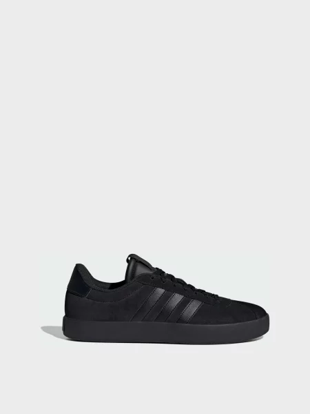 Кожаные кеды Adidas черные