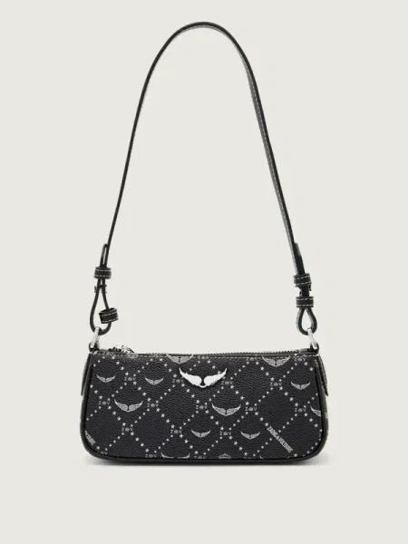 Zadig & Voltaire Geantă de umăr gri deschis negru