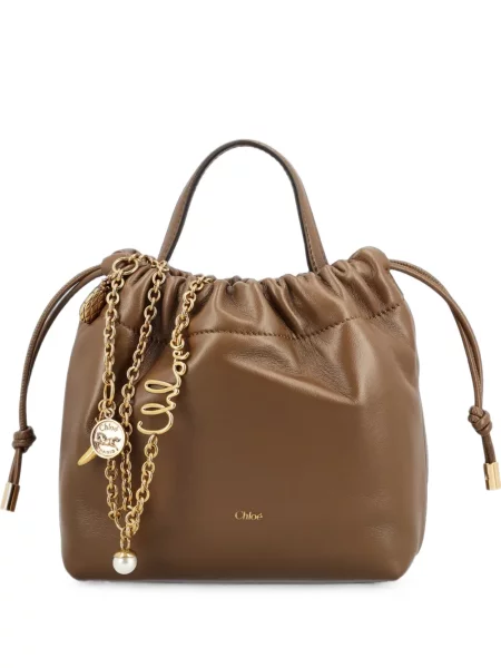 Colier Chloé din piele maro