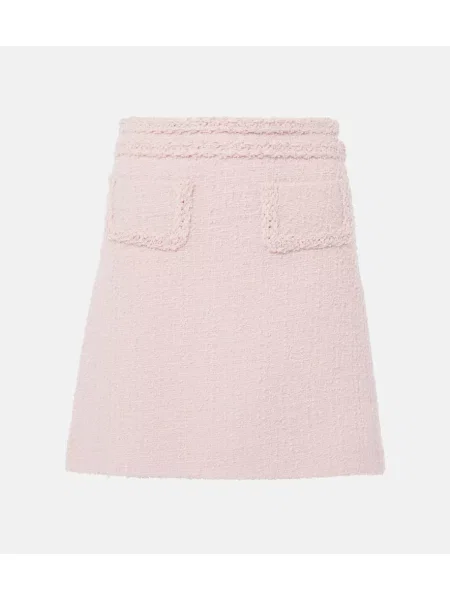 Fustă Giambattista Valli de lână roz