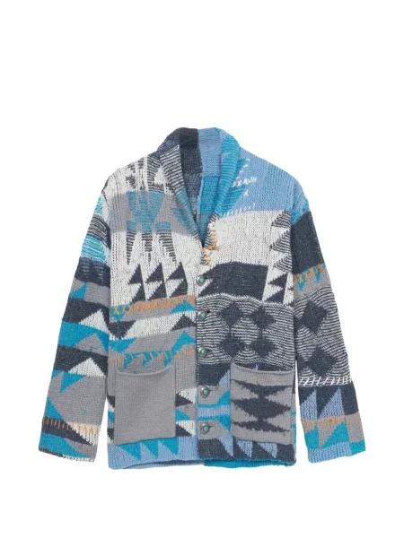 Cardigan Fortela cu franjuri albastru