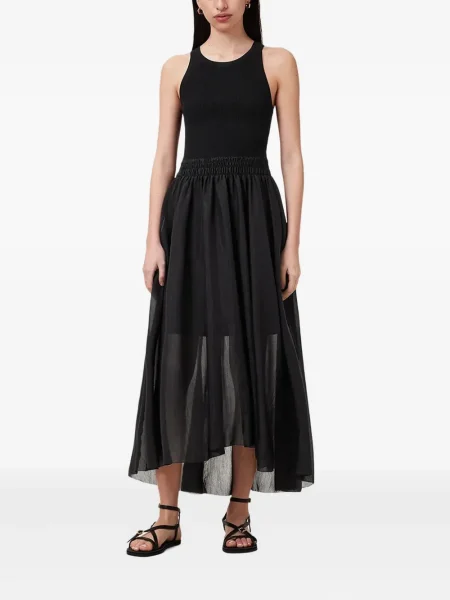 Rochie maxi Allsaints de costum negru