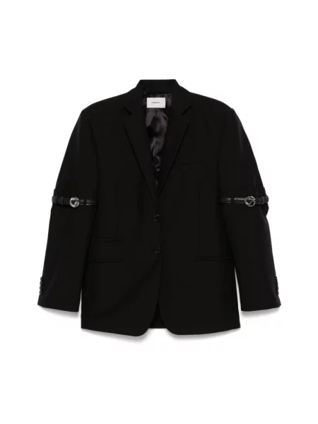 Coperni marynarka Logo Belted czarna