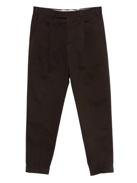 Pantaloni Pt Torino plisate maro