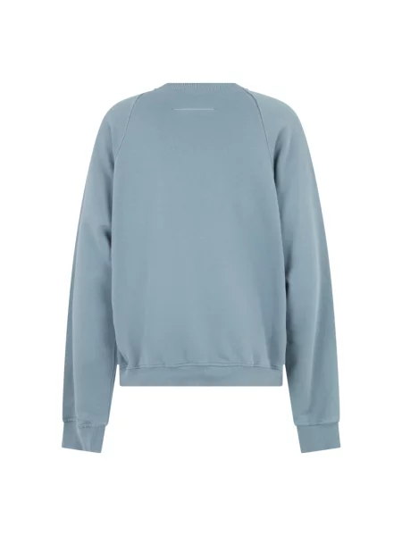 Bluza Mm6 Maison Margiela z logo niebieska