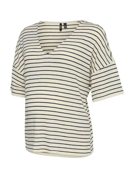 Vero Moda Maternity Tricou VMMHOLLI crem negru