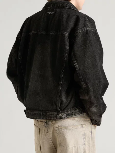 Kurtka jeansowa Diesel czarna