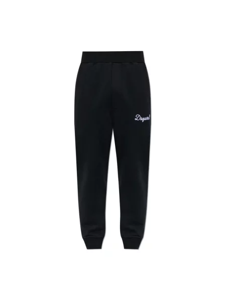 Spodnie dresowe Dsquared2 z logo czarne