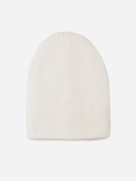 Miękka Czapka Beanie z z Podwójną Dzianinową Warstwą Wewnątrz Shree biała