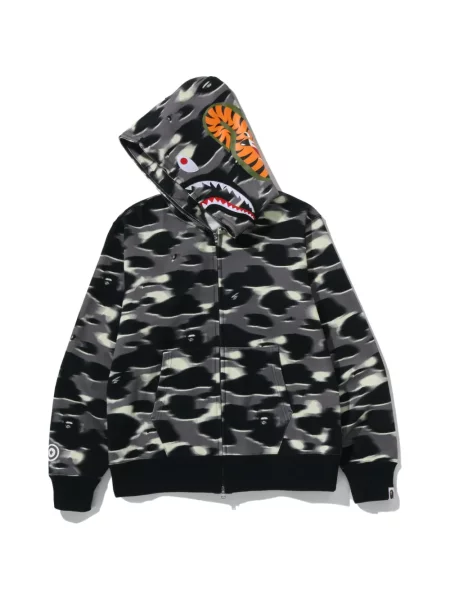Hanorac cu glugă A Bathing Ape® negru