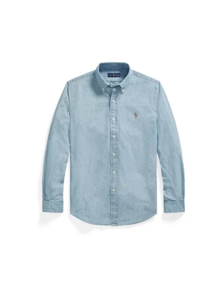 Polo Ralph Lauren Koszula jeansowa Custom Fit niebieski