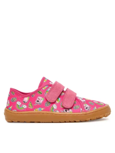 Copati Froddo Barefoot Canvas D roza