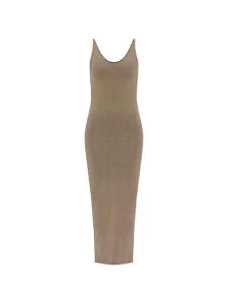 Sukienka midi Entire Studios do kolan garniturowa prążkowana