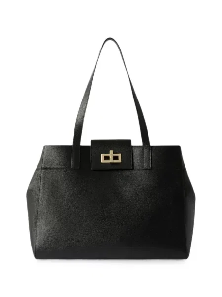 Geantă shopper Furla din piele negru